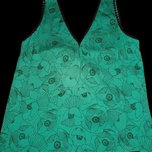 The Kooples Green Floral Top Size 1.